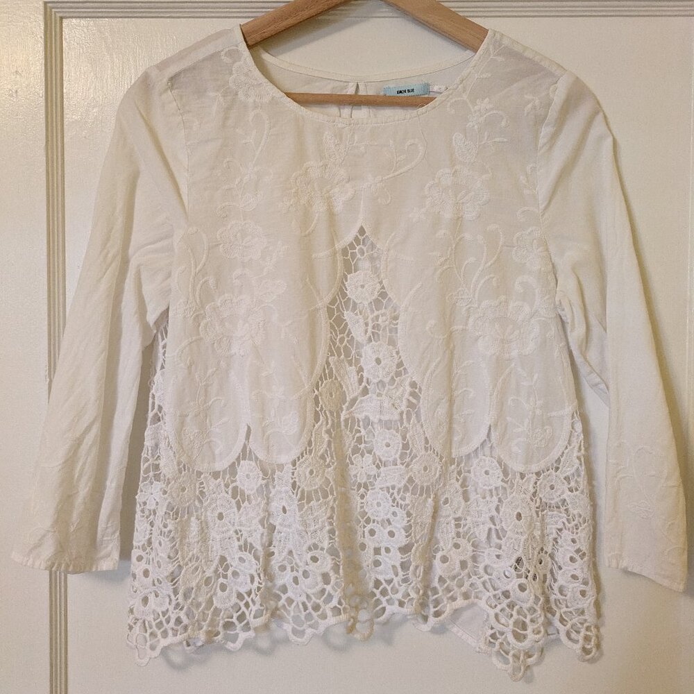 Eyelet layering top by Kimchi Blue